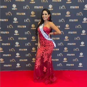 Red dress from worlds competition